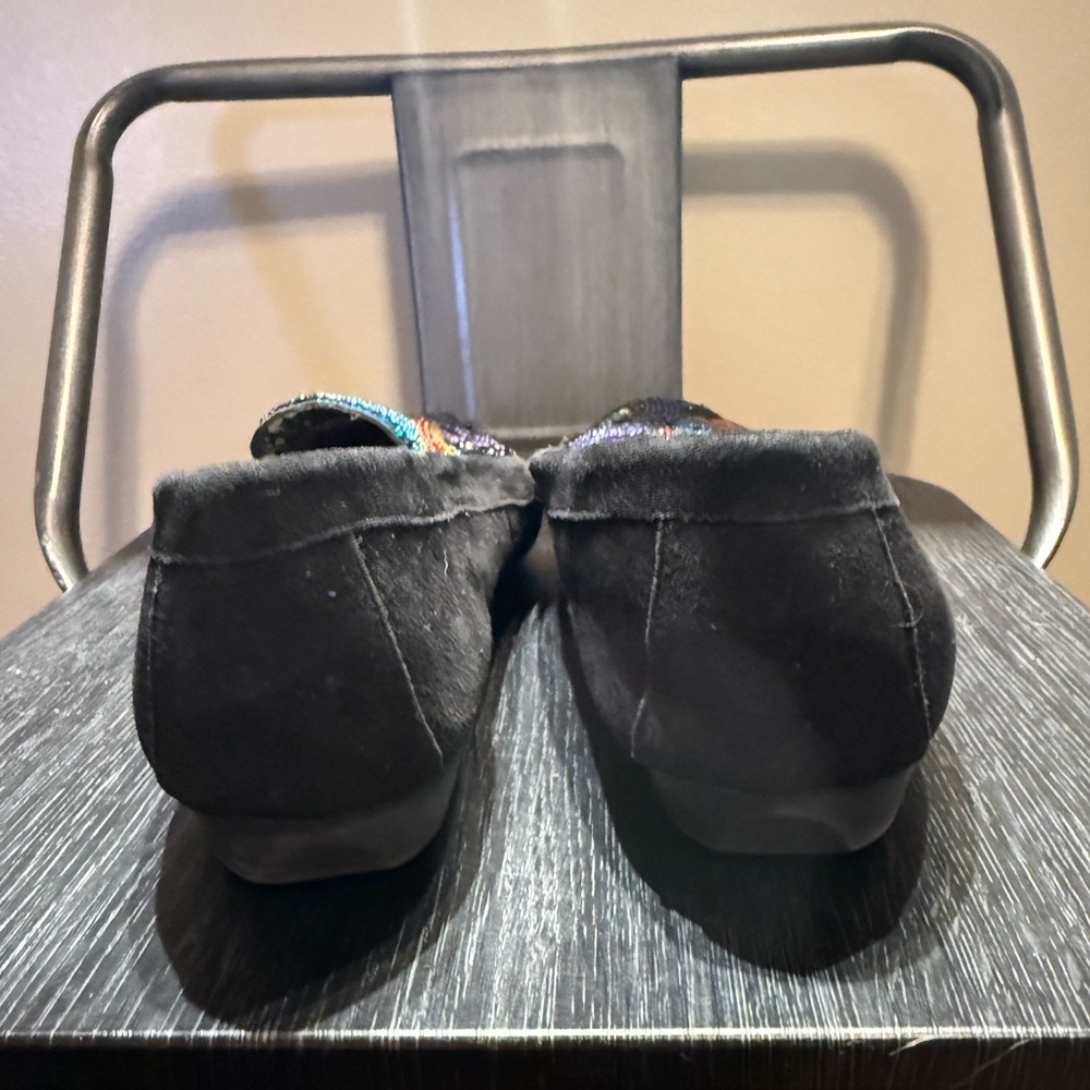 Beverly Feldman Vintage Frankie and Baby Suede Multicolor Beaded Loafers - Picture 12 of 15